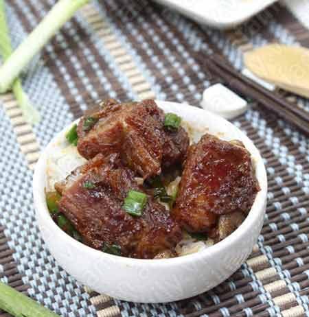 Món sườn non rim mật ong